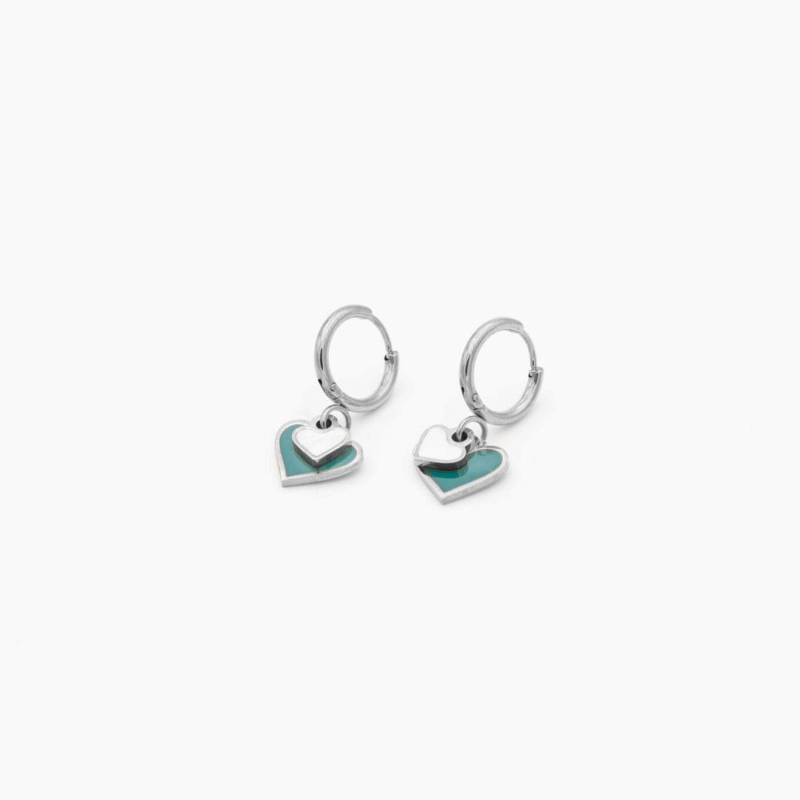 Boucles D’oreilles « Fall In Love » En Acier Inoxydable
